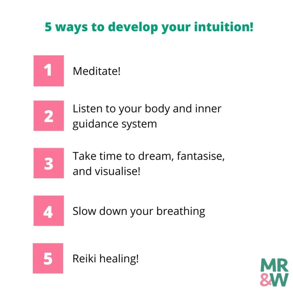 5 ways to develop your intuition!