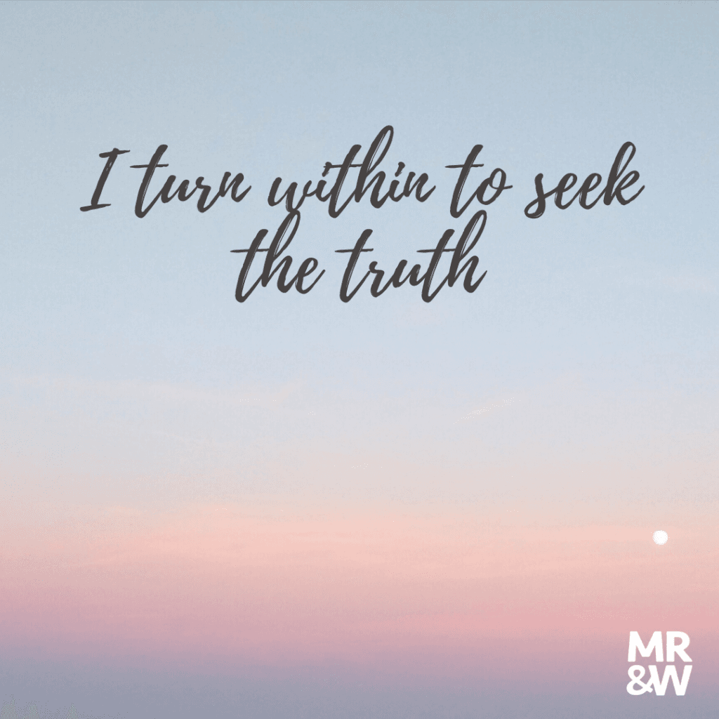 The answers lie within