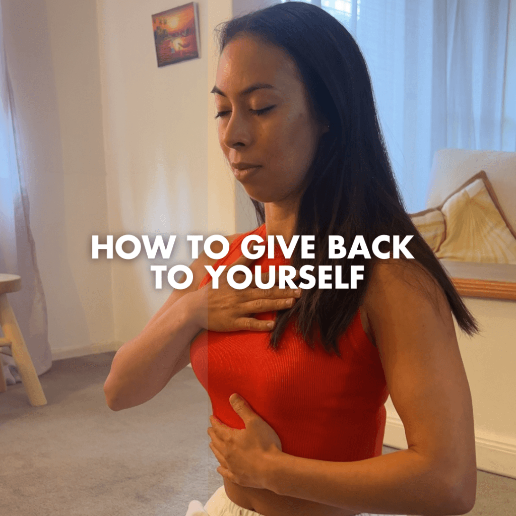 How To Give Back To Yourself!